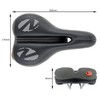 Velo Tempo Mens Trekking Saddle - 260X170 mm, Black
