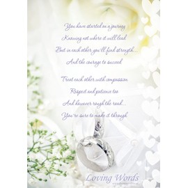 For A Special Son And New Daughter in law On Your Wedding day Large Card Lovely Verse