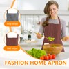 Bettinay 2PCS Adjustable Chef Aprons for Men Women, Kitchen Apron