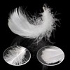 EUPSIIU 400 Pieces Feathers for Crafts, White Feathers, Natural Goose
