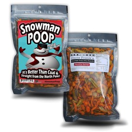 Snowman Poop Trail Mix - Holiday Food Gifts for Teens and Adults - Gourmet Trail Mix, Funny Stocking Stuffer, Made in the USA