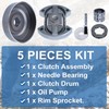 AUMEL .325"-7 Clutch Drum Rim Sprocket Kit for Husqvarna 50