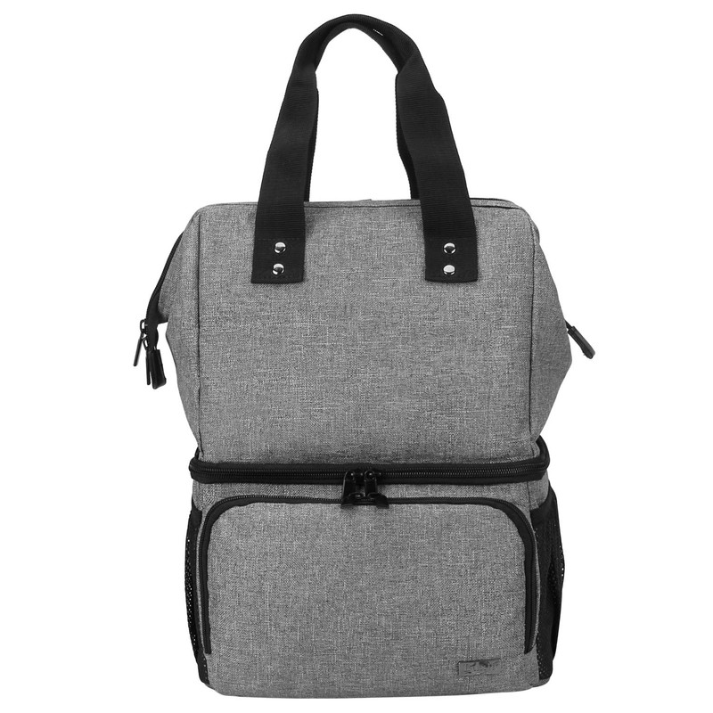 (Breast Pump Backpack, Gray) - Luxja Breast Pump Bag with