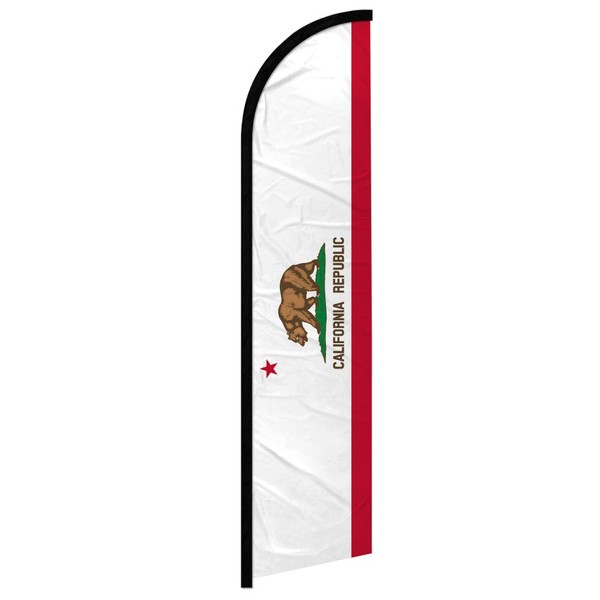 California Windless Banner Advertising Flag - Perfect for Retailers, Shops,