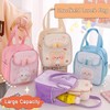 Kawaii Lunch Bag with Bow Lunch Box Cute Lunchbox Bunny