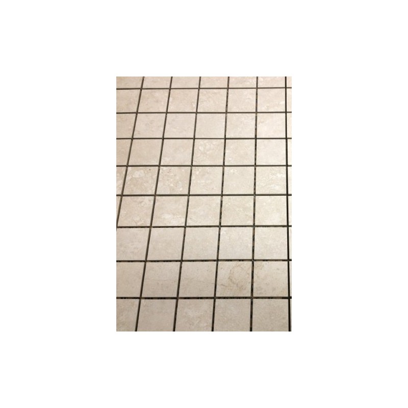 2x2 Beige Matte Porcelain Mosaic Floor and Wall Tile