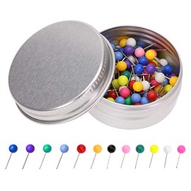 Tupalizy 1/8 Inch Small Round Ball Head Decorative Push Pins Map Thumb Tacks for Travel Map Art Picture Photo Canvas Bulletin Cork Board Wall DIY Craft Home School Office Use, 100PCS(Multicolor)