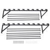 FXEIPOL Wall Mounted Scarf Display Rack 10 Layer Wall Wrapping