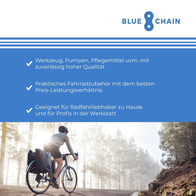 Bluechain® Compact Chain Riveter Bicycle as Handlebar Insert for 8