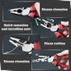 LEONTOOL 8-Inch High Leverage Combination Pliers Serrated Jaw Side Cutters