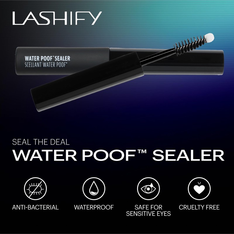 Lashify Water Poof Sealer to Remove Stickiness, Repel Water &