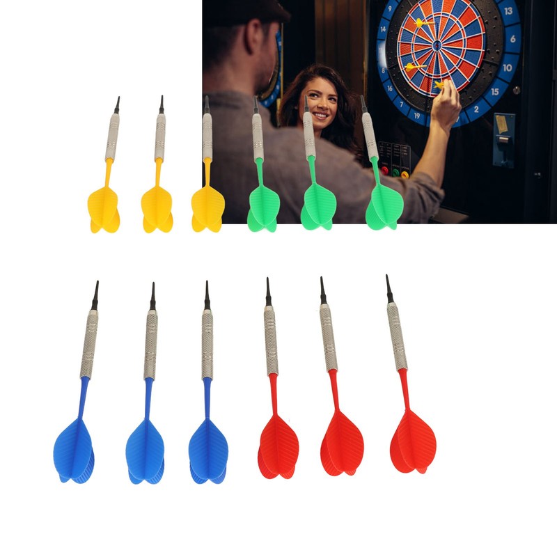 12PCS Soft Tip Darts for Beginners Plastic Professional Indoor Darts