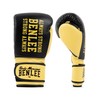 Benlee Hardwood Leather Boxing Gloves, 12 oz, Black/Yellow