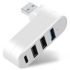 4 Port USB 3.0 Hub Splitter with 3 Ports and