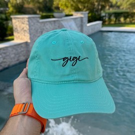 Gigi Dad Hat Embroidered Baseball Cap Custom Embroidery Dad Cap Khaki #129