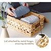 Chi An Home Wicker Storage Baskets with Lids (Open weave)