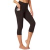 Heathyoga Capri Leggings for Women - High Waisted, Tummy Control,