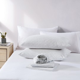 City Scene - Twin Sheets, Cotton Percale Bedding, Crisp & Cooling Home Decor (Radius, Twin)