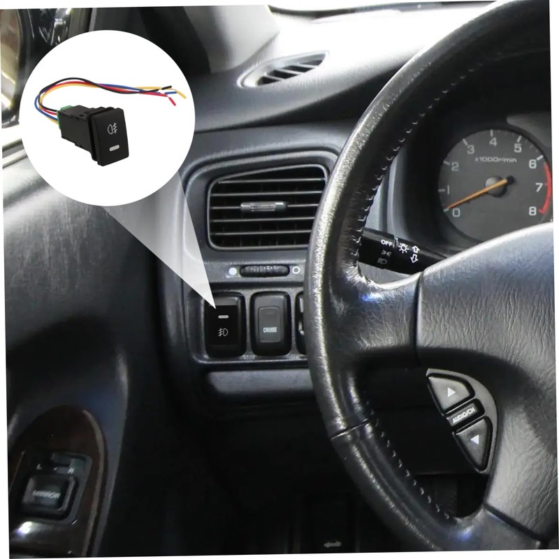 Outanaya Car Fog Light Switch Push Button Replacement Compact Switch