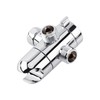3-Way Shower Head Diverter Mount Combo Valve Bathroom Shower Arm