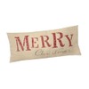 Honey and Me Long Flannel Merry Christmas Pillow