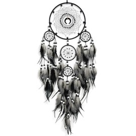 Dream Catchers for Adults Black Dream Catchers Large Dream Catcher Boho Dream Catcher Wall Decor for Boys Teen Room Decor Dorm Living Room Hanging Decoration Festival Gifts