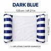 Inflatable Water Hammock with Mesh Center – Easy-Inflate, Foldable Pool