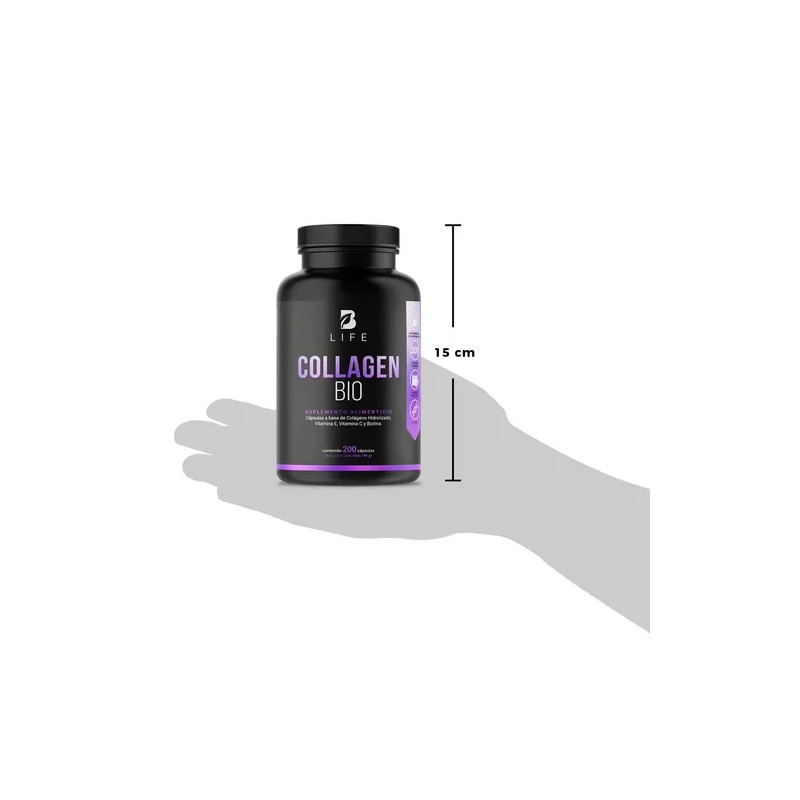 Biotina, Colágeno Y Vitamina E 200 Cápsulas Collagen Bio B