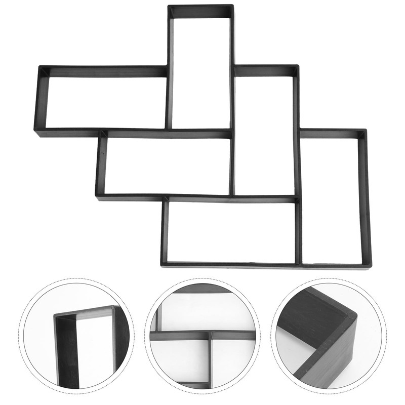 Cabilock Paver Mold Walk Maker Reusable Concrete Path Maker Molds