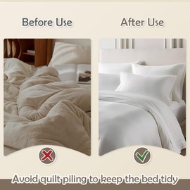 TWZKXC 8 Pair Duvet Comforter Clips, Duvet Snaps to Hold, Snap - On Quilt Holder for Preventing Quilt from Shifting in Quilt Cover, Invisible Snap Button, No Trace