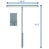 Long Handle Shower Squeegee for Glass Doors - Stainless Steel