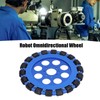 Omni Wheel 8in Omnidirectional Aluminium Alloy Hub Component Part for