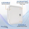 RecPro Lockable Power Hatch for Camper and RVs| Lockable Water