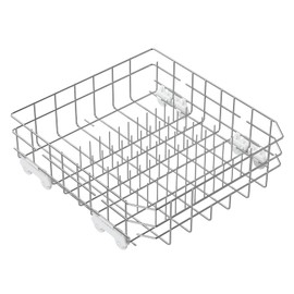 UPGRADED 304 Stainless Steel W10728159 W10525646 Dishwasher Bottom Rack Replacement Compatible with Whirlpool Dishwasher Rack, Kitchenaid Dishwasher Rack, Kenmore Dishwasher Rack with WP3376961 Wheels