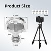 1/4 Inch Camera Mounting Screw, Pack of 5, Camera Tripod