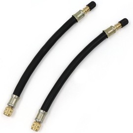 gexuamz Valve Extension Tyre Bicycle Pump Valve Extension - 2 Pieces 200 mm Flexible Rubber Car Truck Motorcycle Wheel Tyre Valve Stem Extension Car Valve Adapter Tyre Valve