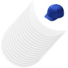 BENECREAT 16Pcs White Brim Hat Brim Stiffeners, Cap Visor Insert