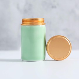 Tea Canister Tea Caddy for Tea Ceremony, Handmade Matcha Tea Ceremony, Ceramic (Green)