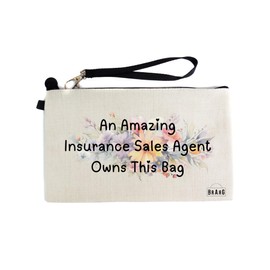 Gifts or Presents for Insurance Sales Agents, an Amazing Insurance Sales Agent Owns This Bag, Cosmetic Bags, Pencil Case - cb1011