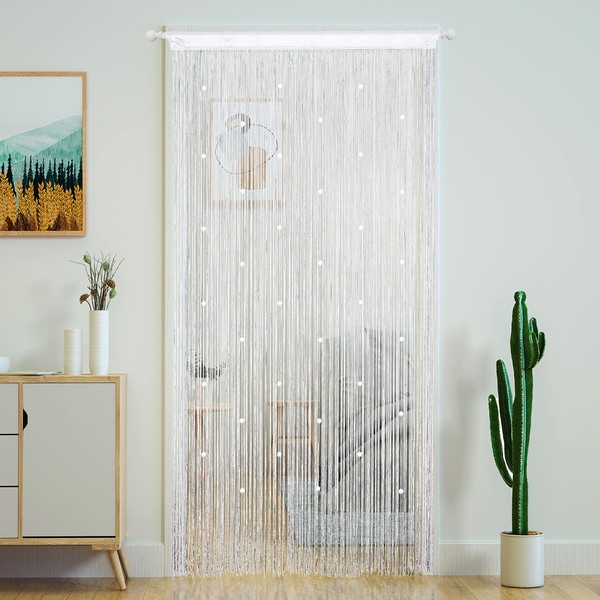 YaoYue Beaded Curtain Door String Curtains for Doorway Tassels Beads