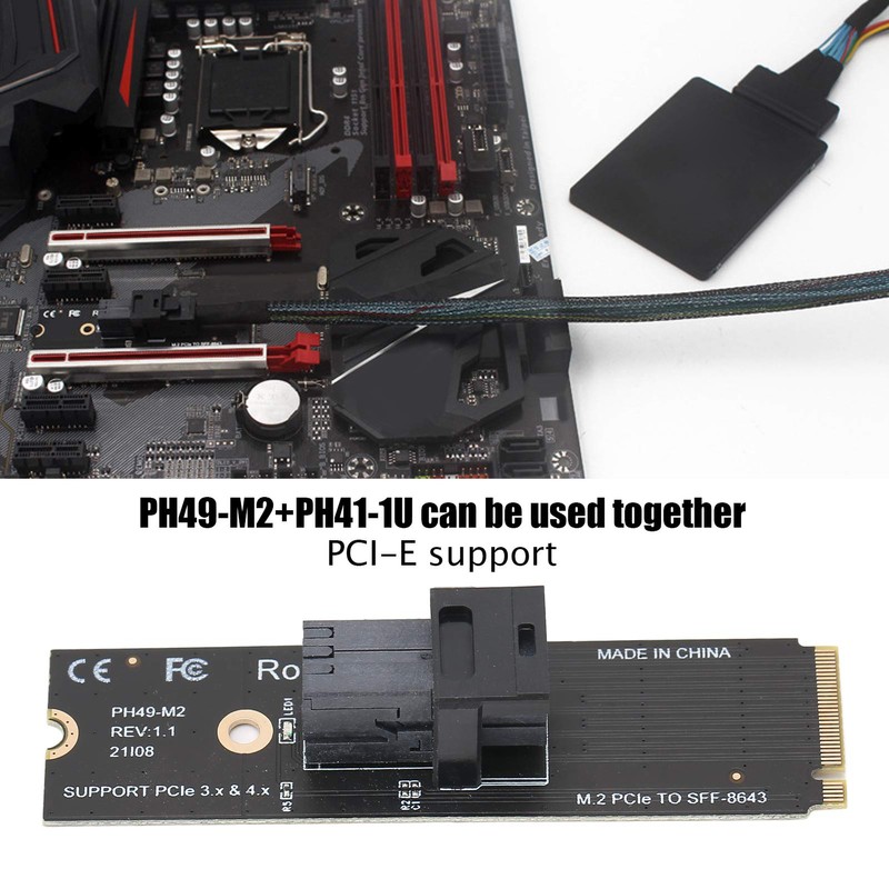 Adapter Expansion Card M.2NVME to U.2 64GT / S Strong