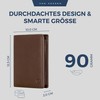 VON HEESEN Men's Leather Wallet with RFID Protection - Genuine
