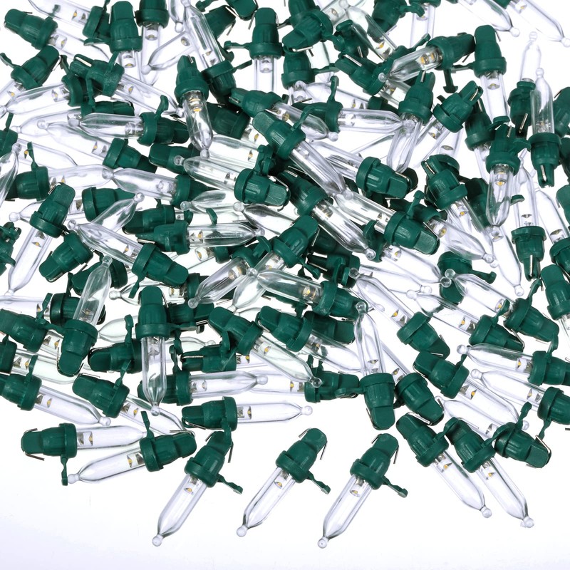Remagr 120 Pcs Christmas LED Replacement Bulb Mini Wide Angle
