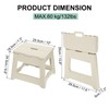 uxcell 9" Folding Step Stool for Adults 132 lbs Capacity