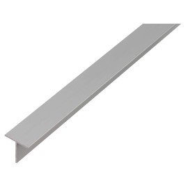 Alberts 497798 T-Profile, Aluminium, Natural, 1000 x 15 x 15 mm, Set of 7