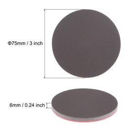 sourcing map 40pcs 3 Inch Sanding Sponge Set 2000 Grit 3000 Grit Hook and Loop Sanding Disc Wet/Dry Polishing for Car Wood Drywall Metal