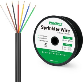 FIRMERST 18/7 Solid Sprinkler Wire for up to 6 Valves System 30/150/250 Feet - 250 Feet