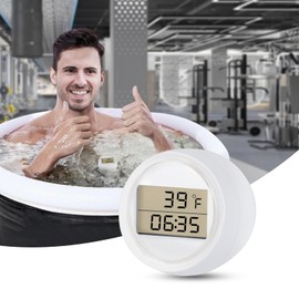 Ice Bath Thermometer Timer, Waterproof IP67, Cold Plunge Thermometer & Timer, Cold Plunge Accessories, Digital Display with Light.