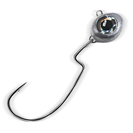 Odoor Fan 10 Pack Fishing Jigs Heads, Texas Swimbait Jigs for Bass Fishing, Weedless Swinging Jigs Lures, Weighted Flipping Lead Head Jig for Carppie Trout Freshwater Saltwater 1/4oz White Eye