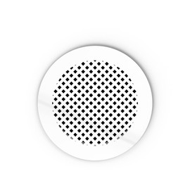 SABA Home Decor Round Air Vent Cover - Acrylic Plexiglass Grille, Return and Register White Finish Decorative Covers for Walls & Ceilings NOT for Floors, Giovanna (6" Duct (7.5 Overall) Silicone)